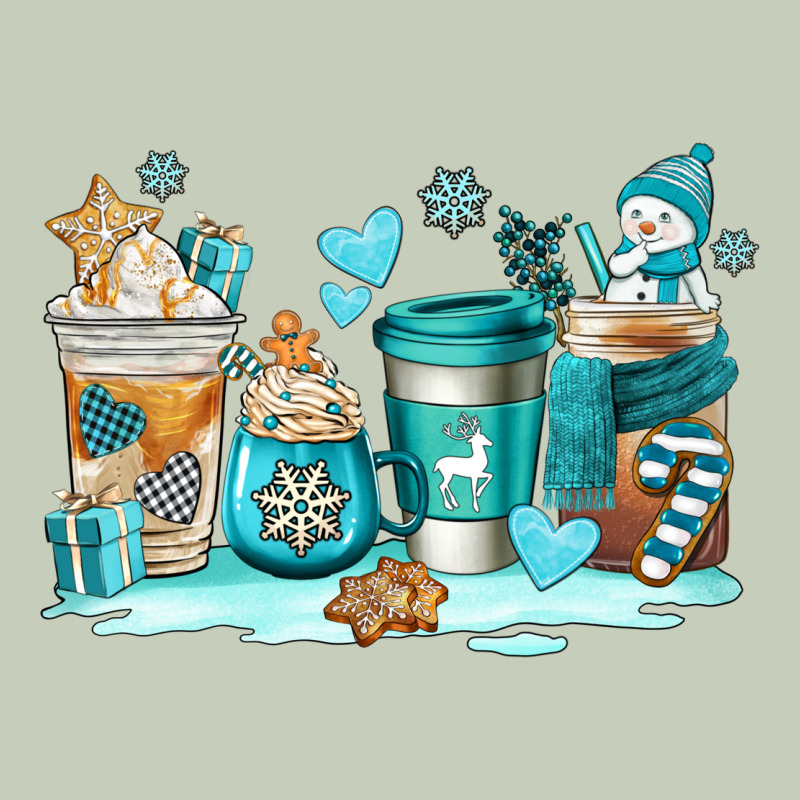 Winter Coffe Cups Ladies Tee by AdoDesignShop | Teevron