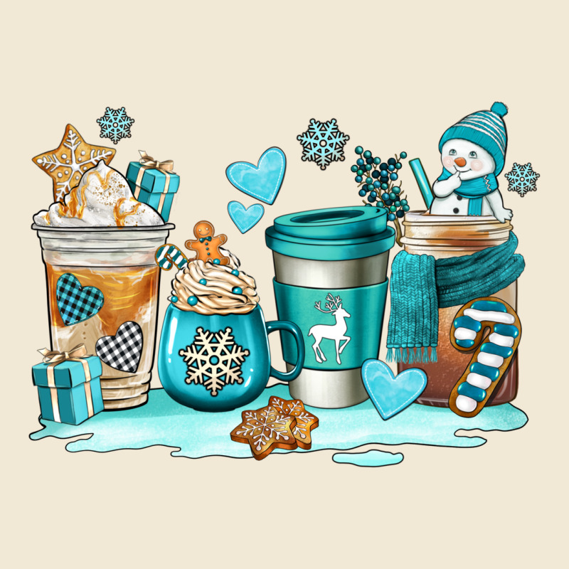 Winter Coffe Cups Ladies Tee by AdoDesignShop | Teevron