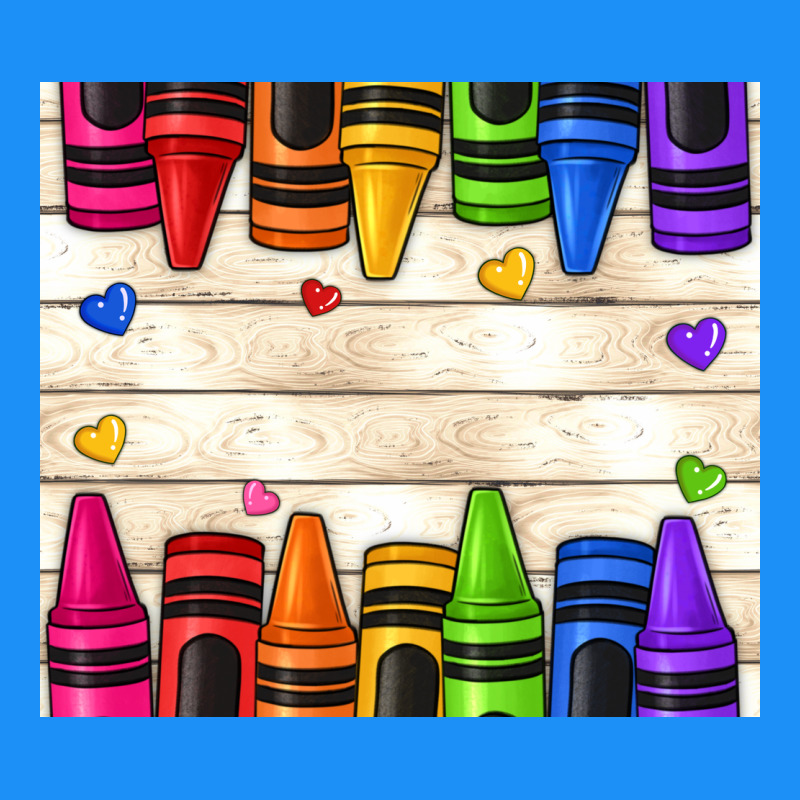 Custom Teacher Name Crayons Classic Tee by NancyCooperArtShop | Teevron
