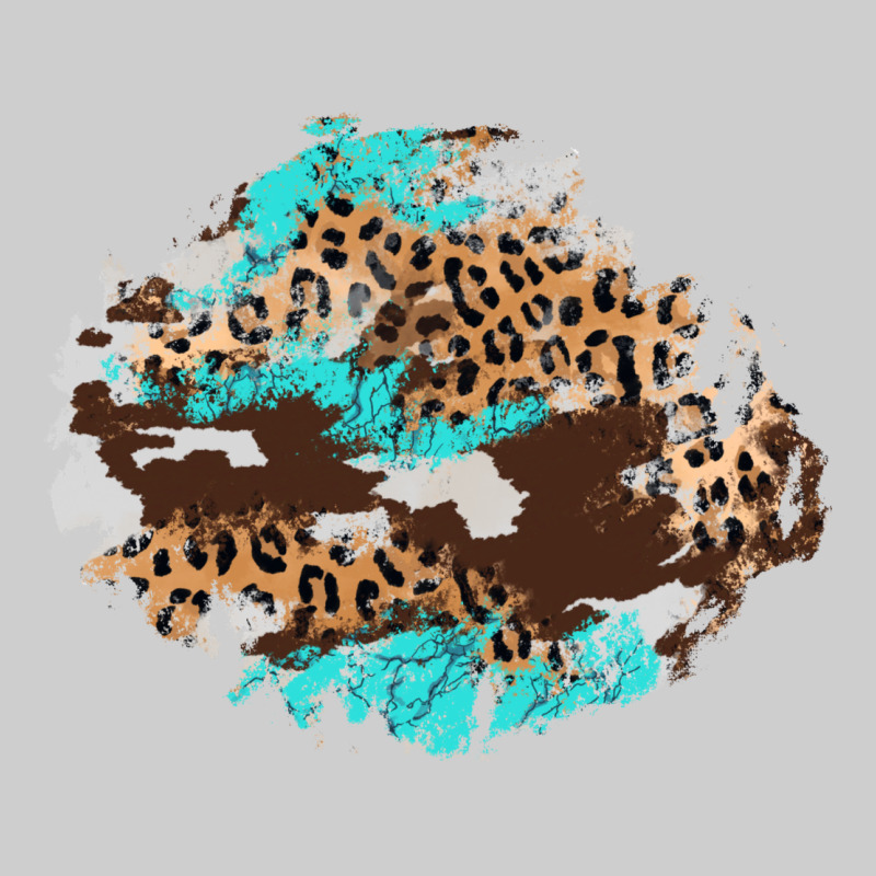 Cowhide Leopard Turquoise Patch Premium Tee by AdoDesignShop | Teevron