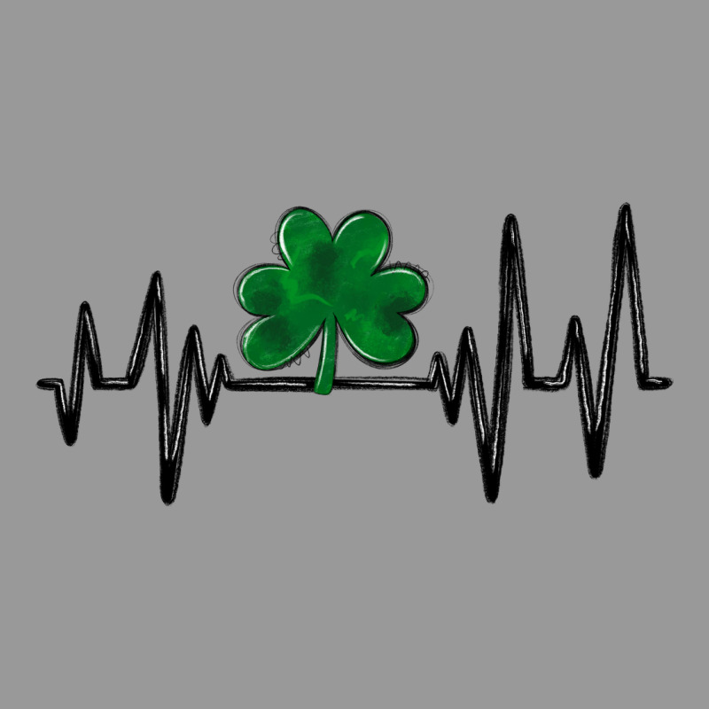 Shamrock Heartbeat Vintage Hoodie by MaliasSmallBusiness | Teevron