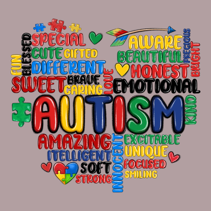 Autism Heart Vintage Hoodie by MaliasSmallBusiness | Teevron
