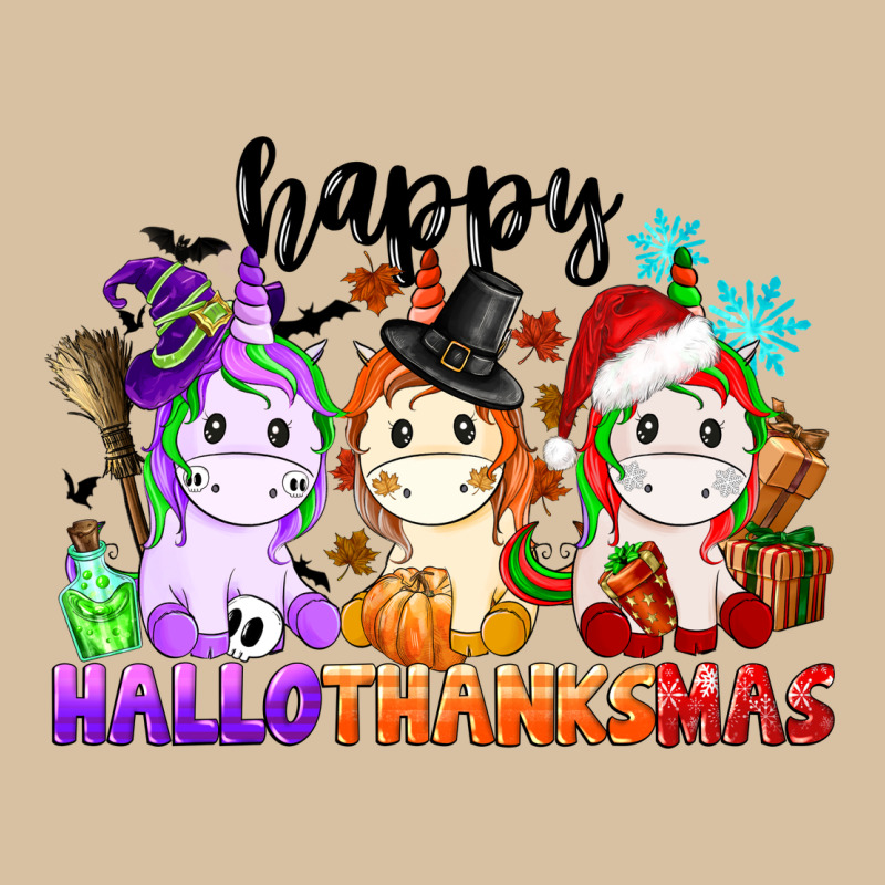 Happy Hallothanksmas Unicorn Heavyweight Hoodie by CowGirlArtShop | Teevron
