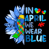 In April We Wear Blue Sunflower Ladies Tee | Teevron
