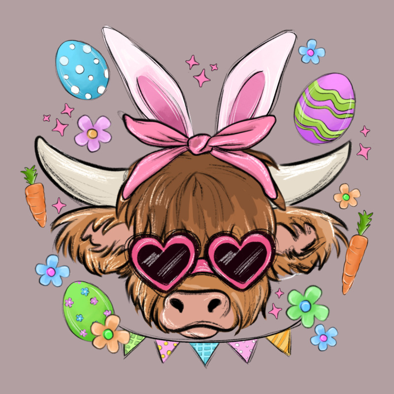 Easter Cow Vintage Hoodie by MaliasSmallBusiness | Teevron