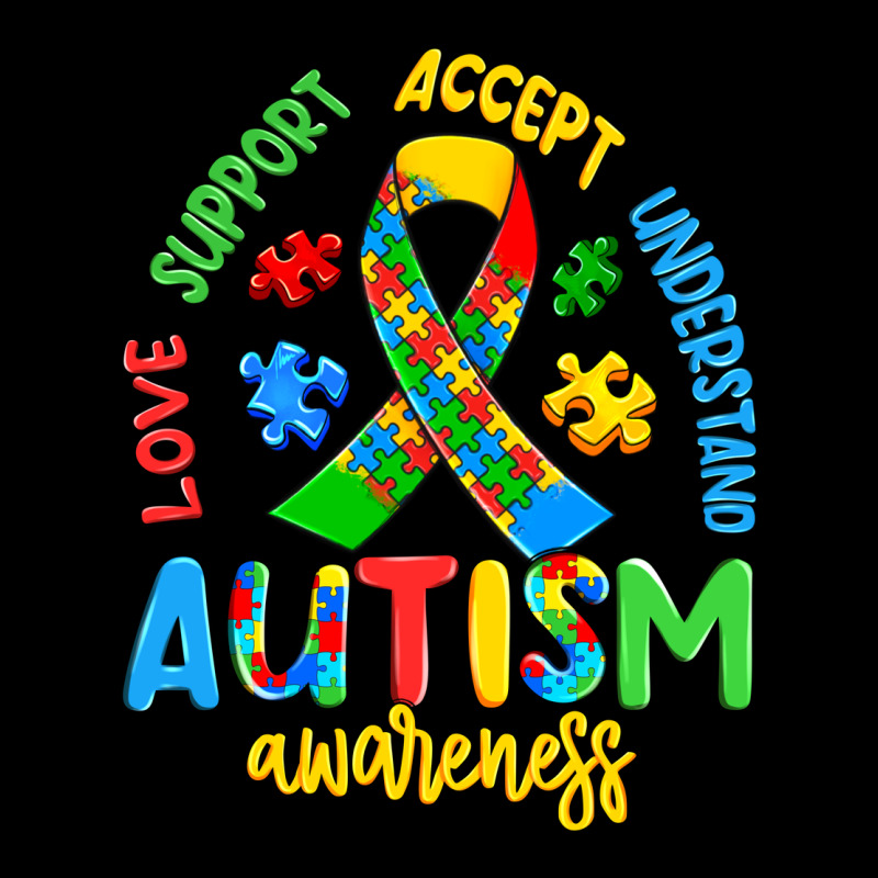 Love Support Accept Understand Autism Awareness Ladies Tee by Artiststas | Teevron