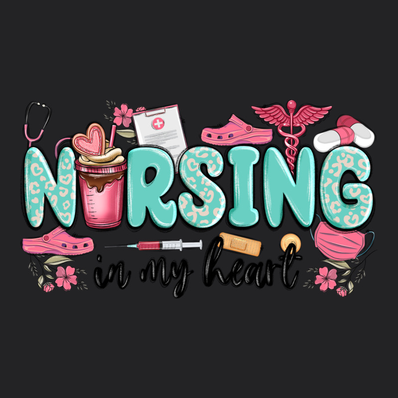 Nursing In My Heart Vintage Tee by MaliasSmallBusiness | Teevron