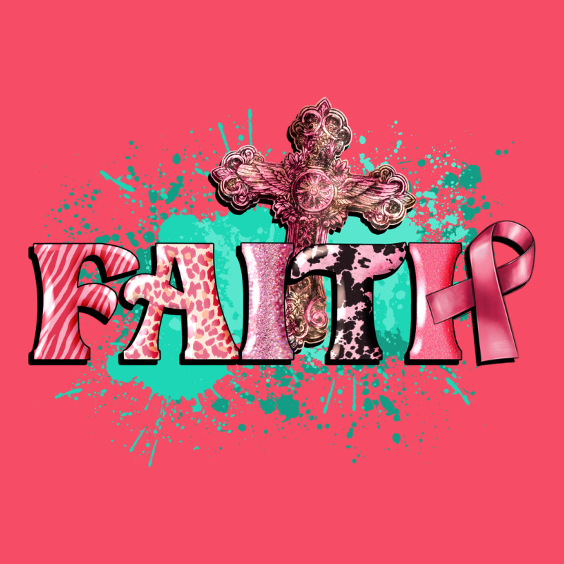 Faith Breast Cancer Premium Sweatshirt by CowGirlArtShop | Teevron