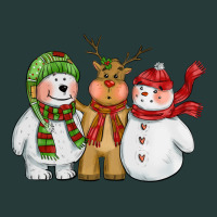Christmas Polar Bear Reindeer And Snowman Premium Sweatshirt | Teevron