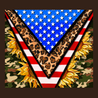 American Sunflower And Camouflage Heavy Core Tee | Teevron