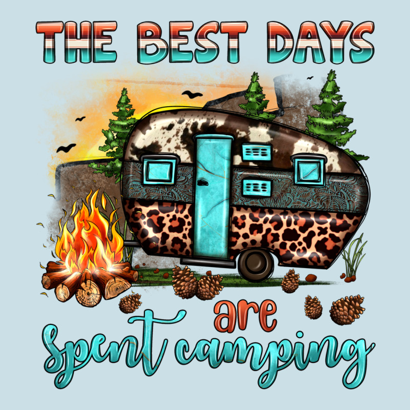 The Best Days Are Spent Camping Ladies Tee by JahusDesignShop | Teevron