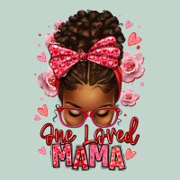 One Loved Mama Afro Messy Bun Zipper Hoodie | Teevron