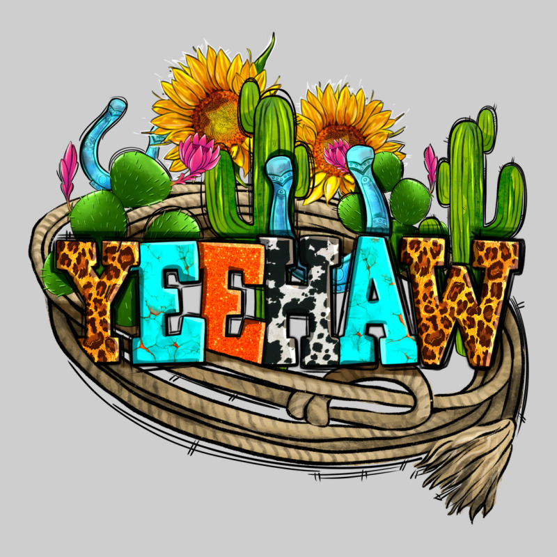 Yeehaw And Cactus With Horseshoe Premium Tee by AdoDesignShop | Teevron