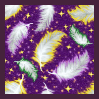 Mardi Gras Feathers Seamless Pattern Long Sleeve Tee | Teevron