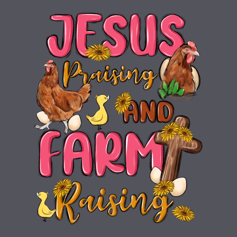 Jesus Praising And Farm Raising Vintage Hoodie by MaliasSmallBusiness | Teevron