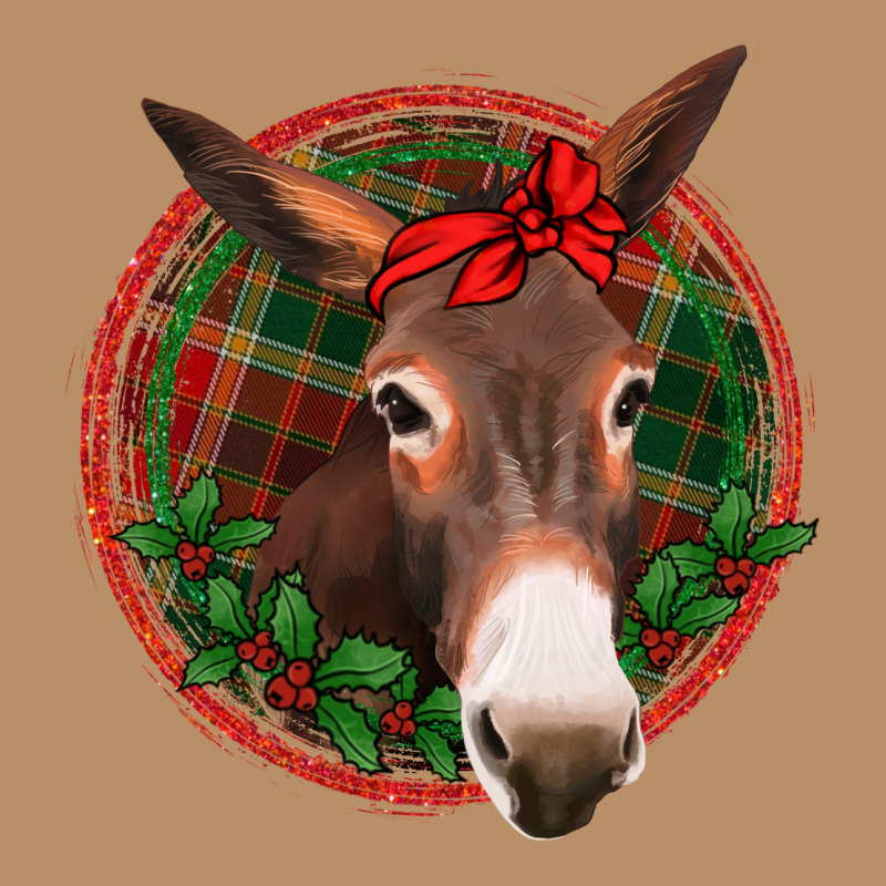 Christmas Donkey With Bandana Vintage Hoodie by Jasminsmagicworld | Teevron