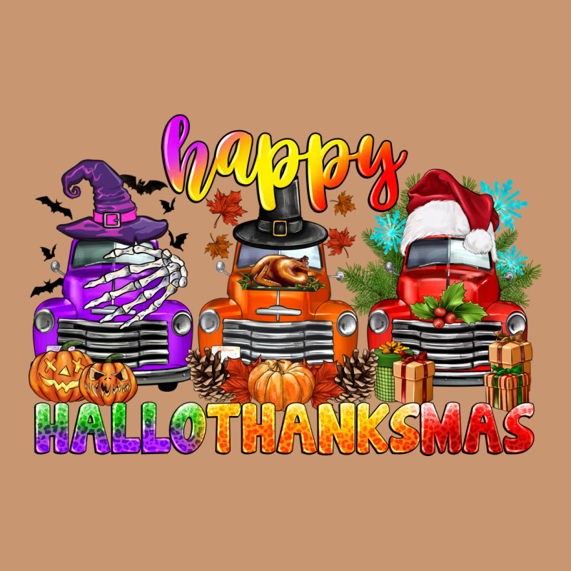 Happy Hallothanksmas Truck Heavyweight Hoodie by CowGirlArtShop | Teevron