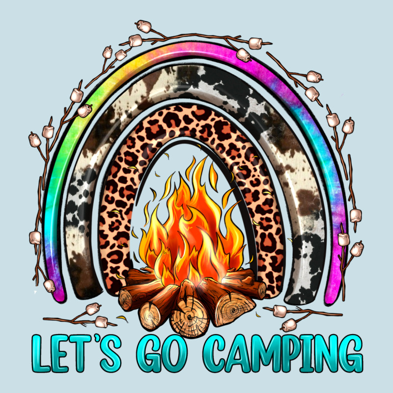 Let's Go Camping Rainbow Ladies Tee by JahusDesignShop | Teevron
