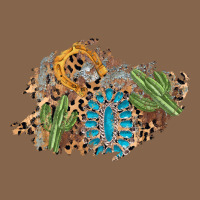 Horseshoe Leopard Gemstone Cactus Patch Premium Tee | Teevron