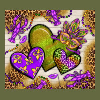 Mardi Gras Hearts Tumbler Bbs Long Sleeve Tee | Teevron