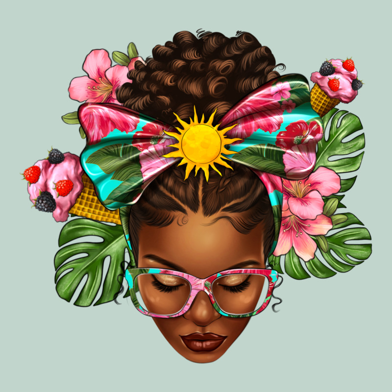 Afro Woman Summer Zipper Hoodie by texasbilliewilder | Teevron