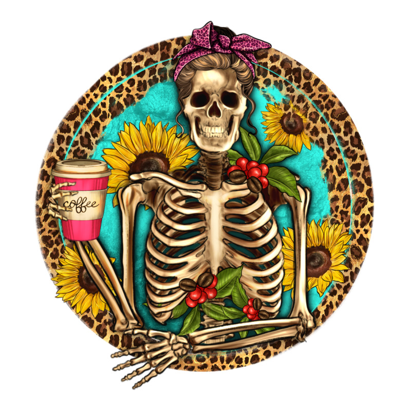 Western Skeleton Coffee Sunflowers Premium Tee by Artiststas | Teevron