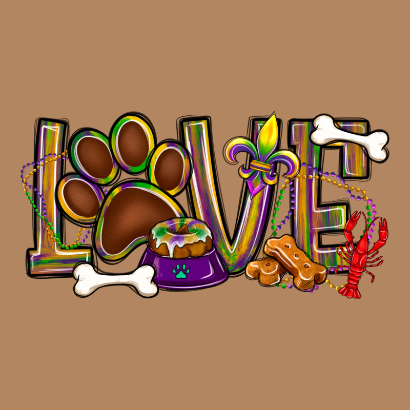 Mardi Gras Love Dog Paw Long Sleeve Tee by BundleAndBundleShop | Teevron