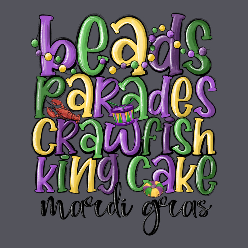 Beads Parades Crawfish King Cake Mardi Gras Vintage Hoodie by MaliasSmallBusiness | Teevron