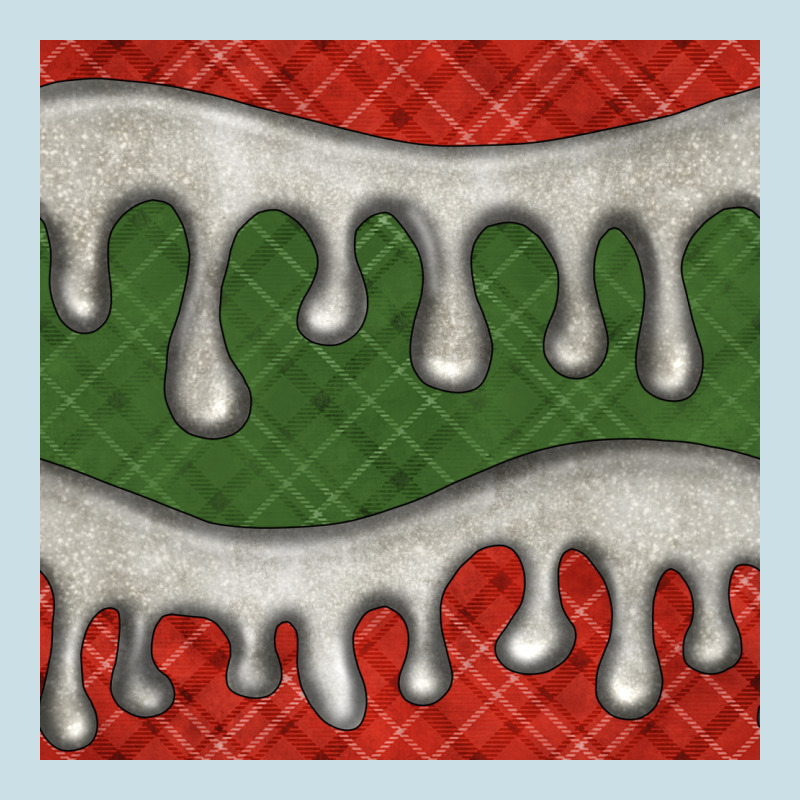 Christmas Plaid And White Glitter Snow Seamless Pattern Ladies Tee by BundleAndBundleShop | Teevron