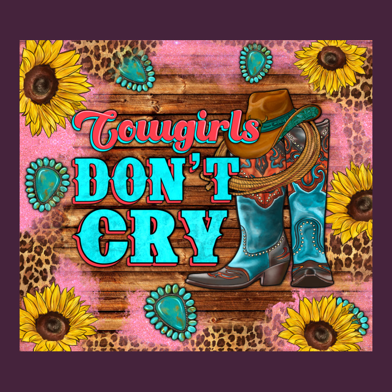 Cowgirls Don't Crty Boots Hat Sunflowers Tumbler Premium Tee by Artiststas | Teevron