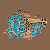 Gemstone Wood Leopard Patch Premium Tee | Teevron