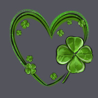 St Patricks Day Shamrock Heart Vintage Hoodie | Teevron