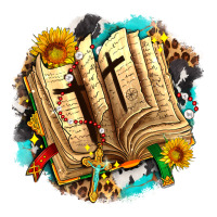 cross with bible and sunflowers | Teevron