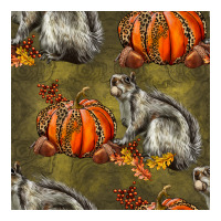 squirrel pumpkin seamless | Teevron