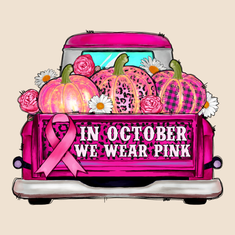 Truck In October We Wear Pink Urban Heavy Tee by AdoDesignShop | Teevron
