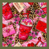 Valentines Day Coffee Cups And Love Letter With Xoxo And Leopard Seaml Long Sleeve Tee | Teevron