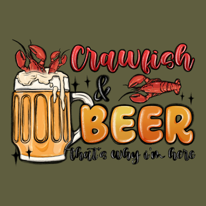 Crawfish And Beer That's Why I'm Here Vintage Tee by MaliasSmallBusiness | Teevron