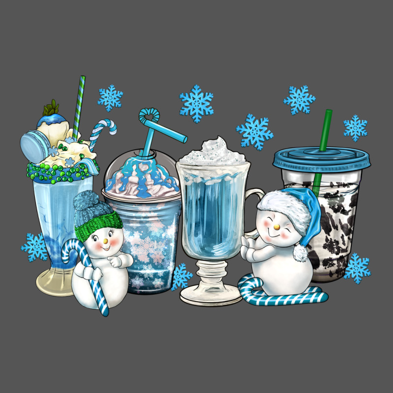 Winter Snowman Coffee Cups Zipper Hoodie by texasbilliewilder | Teevron