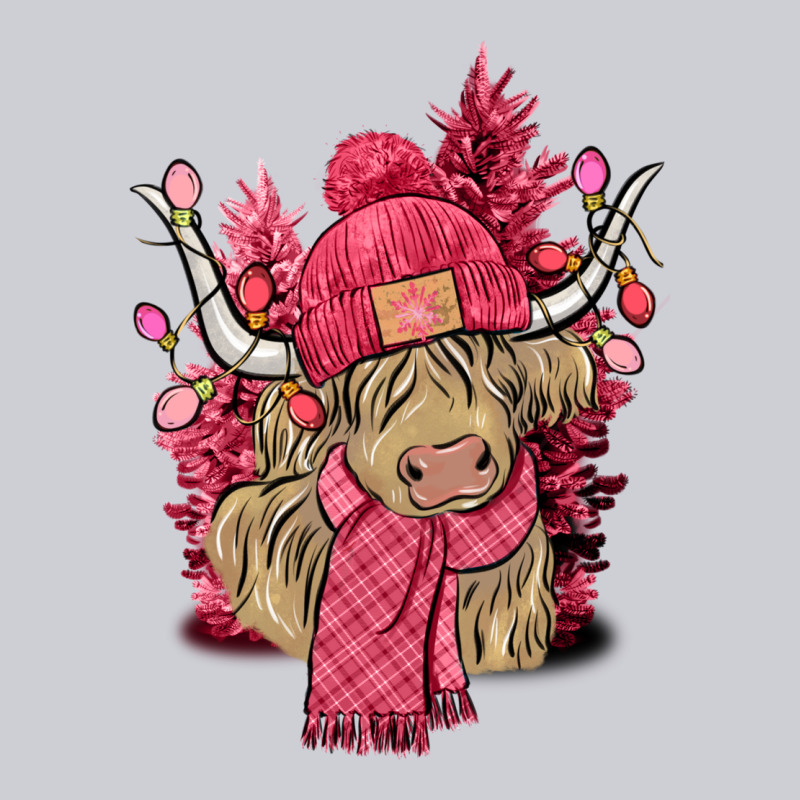 Pink Winter Long Haired Cow Classic Tee by NancyCooperArtShop | Teevron