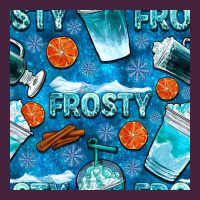 Winter Frosty Coffee Cups And Snow Seamless Pattern Bbs Long Sleeve Tee | Teevron