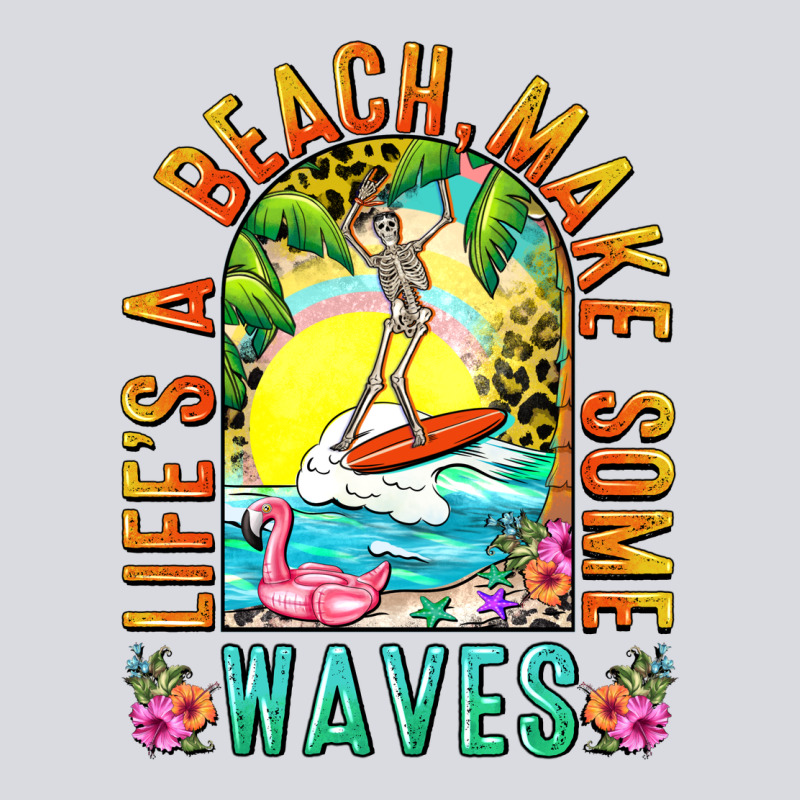 Life's A Beach Make Some Waves Zipper Hoodie by NancyCooperArtShop | Teevron