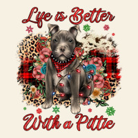 Christmas Life Is Better With A Pittie Vintage Tee | Teevron