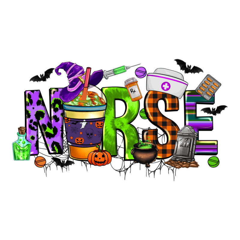 Nurse Coffee Cup Halloween Heavyweight Hoodie by CowGirlArtShop | Teevron