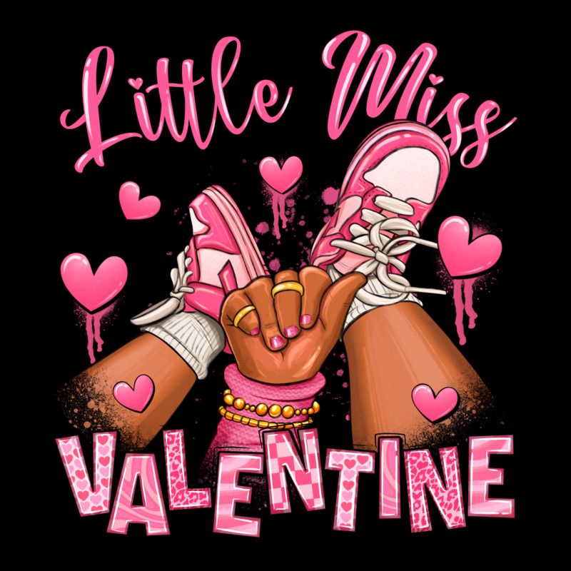 Little Miss Valentine Afro Kid Sneakers Ladies Tee by RanaPortraitStore | Teevron