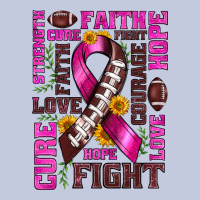 Breast Cancer American Football Ribbon Love Cure Fight Bbs Long Sleeve Tee | Teevron