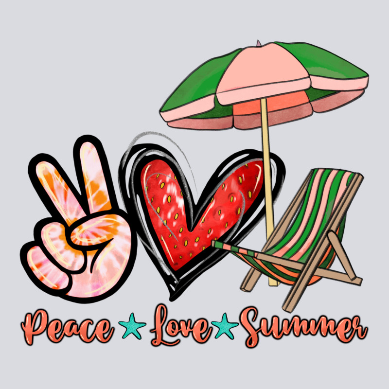 Peace Love Summer Zipper Hoodie by NancyCooperArtShop | Teevron