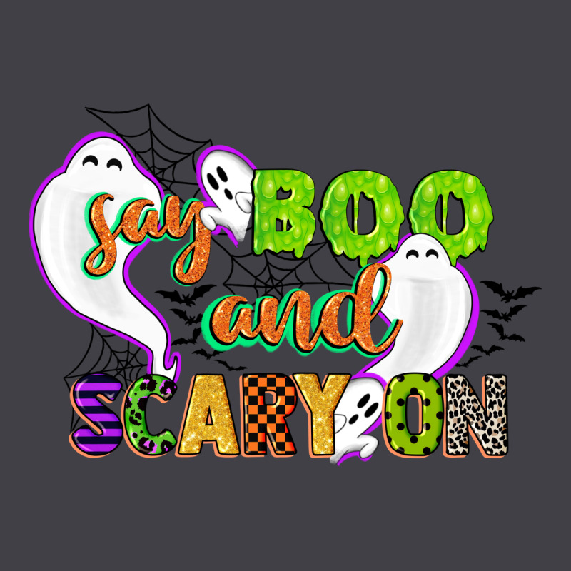 Say Boo And Scary On Heavyweight Hoodie by CowGirlArtShop | Teevron