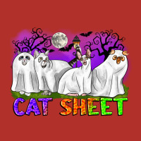 Cat Sheet Ghost Cats Halloween Premium Hoodie | Teevron