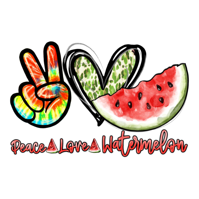 Peace Love Watermelon Zipper Hoodie by NancyCooperArtShop | Teevron