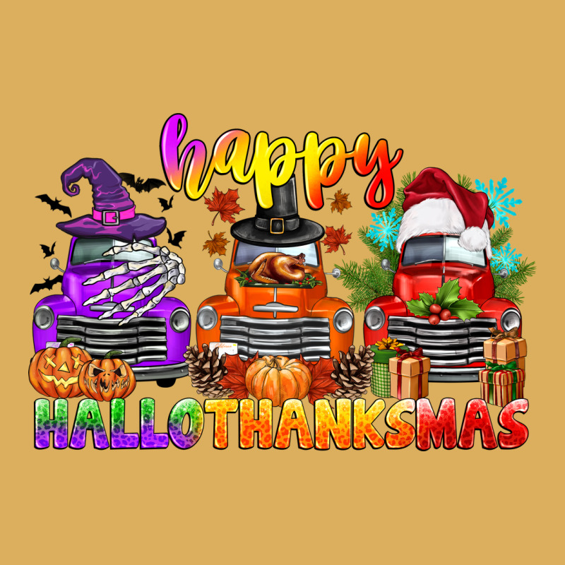 Happy Hallothanksmas Truck Premium Hoodie by CowGirlArtShop | Teevron